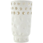 Coastal White Ceramic Vase