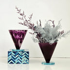 Handmade Multi Color Resin Flower Vases - Dry Flowers Pot: Blue. Final Sale