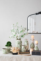 7.5x7.5x14.5" Verdant Whisper Ceramic Vase