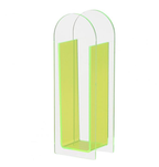 Translucent Acrylic Flower Vase: Green. final sale