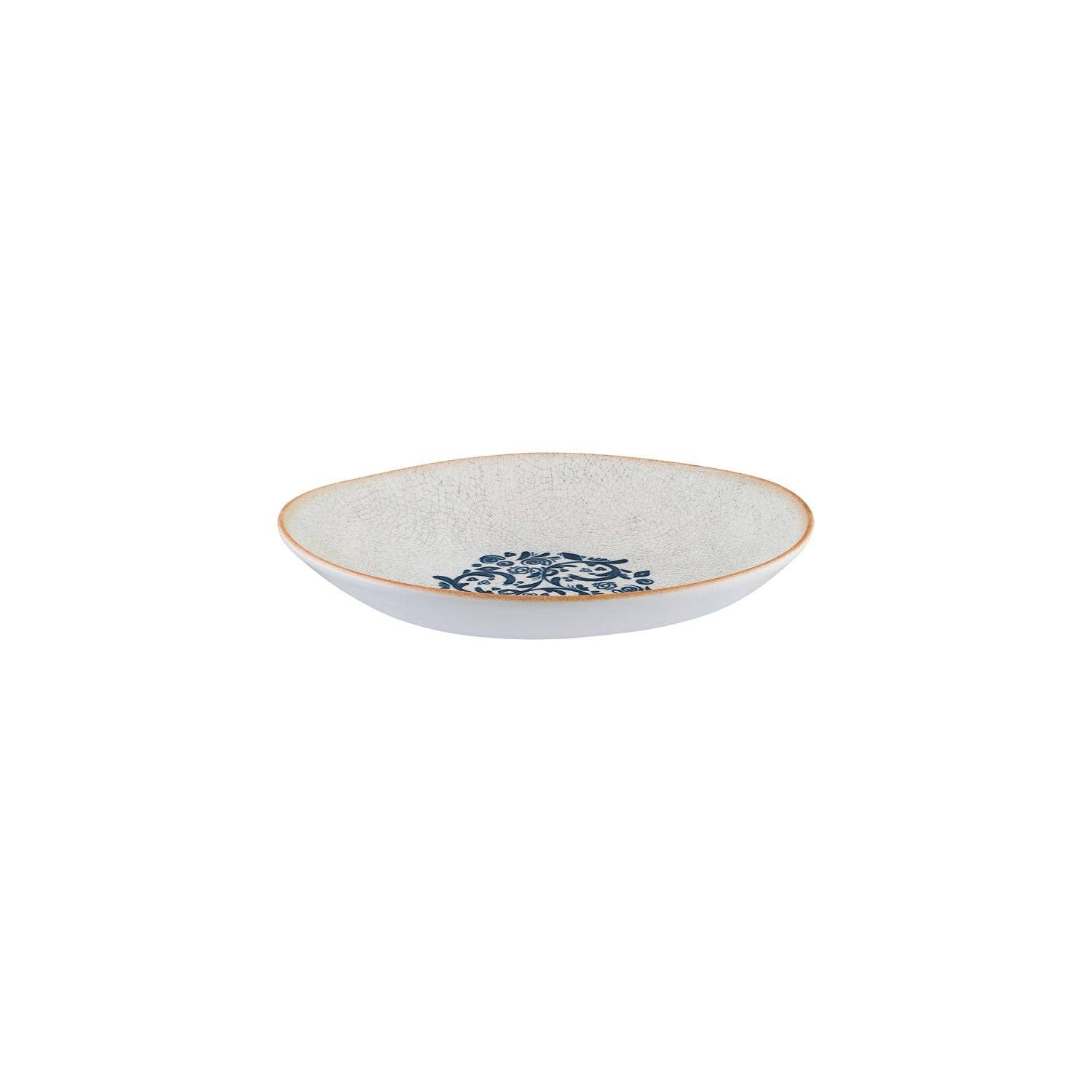 Viento 10.25" x 9.5" x h:2.5" 36 oz. Organic Decorated Porcelain Bowl