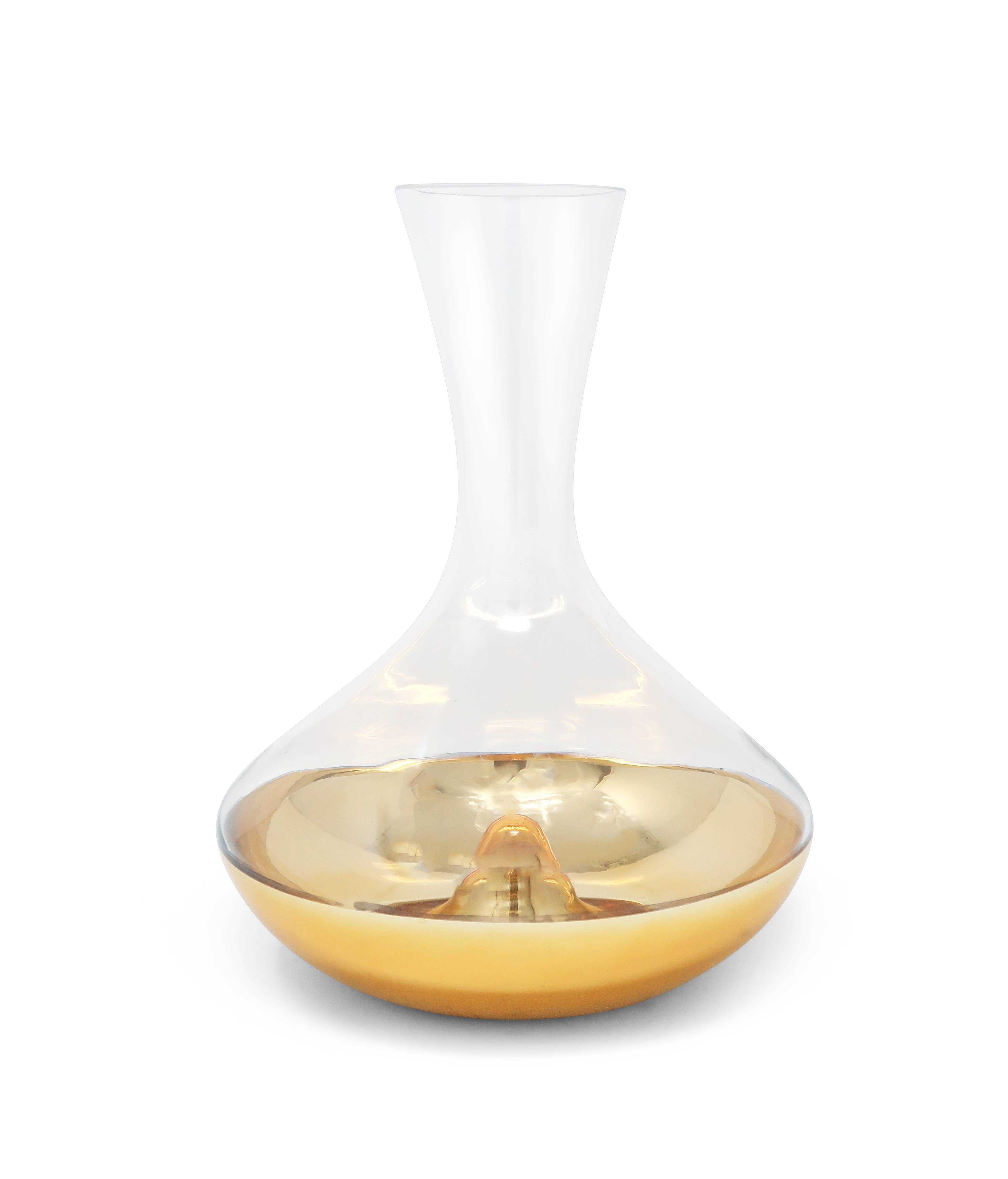 Decanter with Gold Dipped Bottom