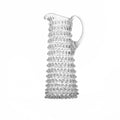 Handblown Hobnail Jug - Tall - Smoky Quartz