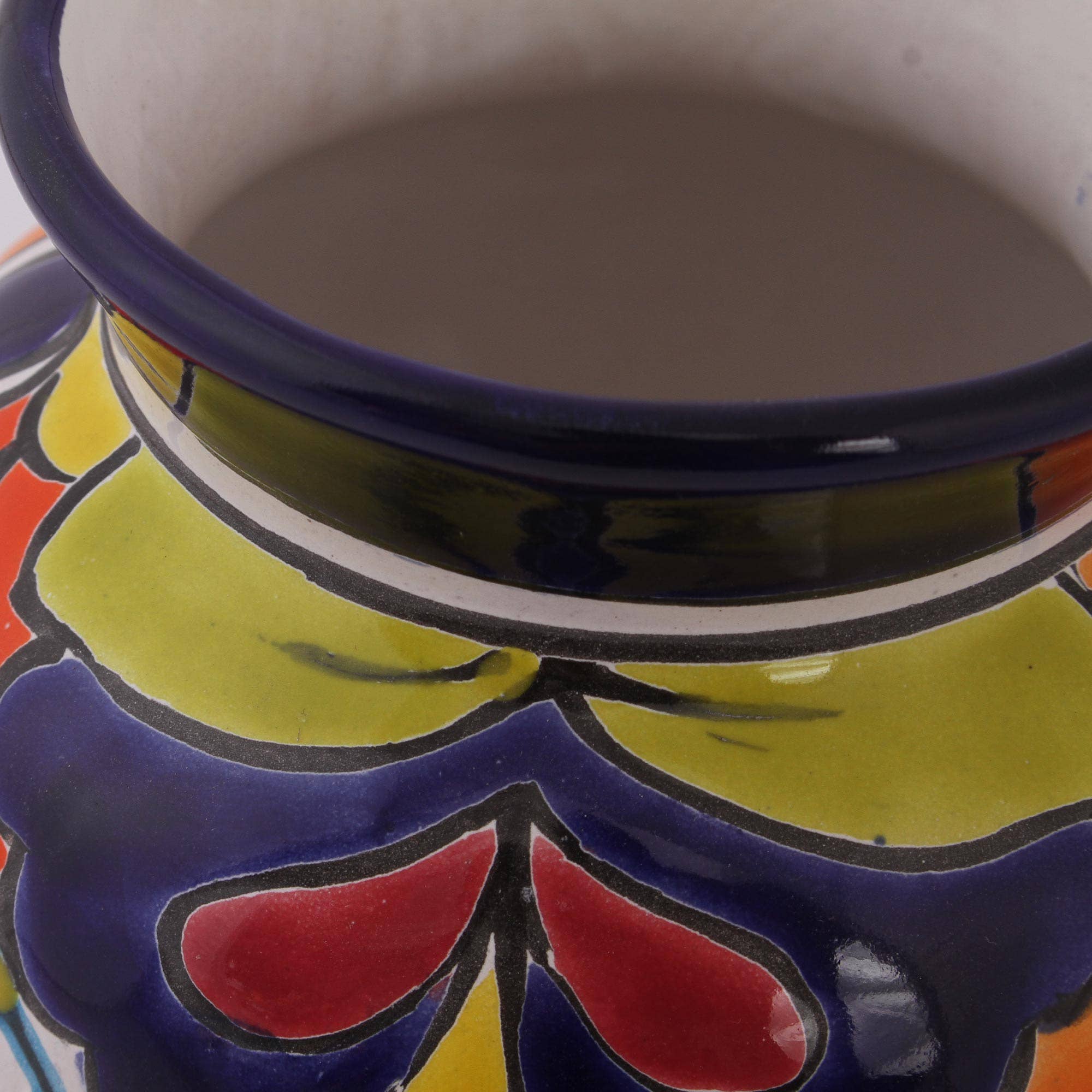 Novica Handmade Talavera Glory Ceramic Vase