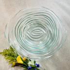 Spanish Recycled Glass Tornado 18.9" Oversized Serving Bowl