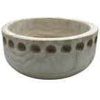 10" Wide Decorative Wood Bowl In Brown