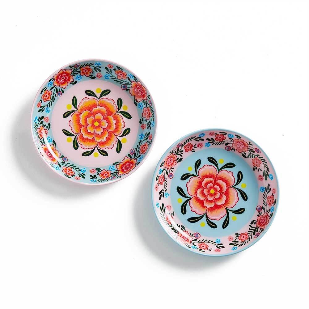 Pastel Kashmiri Appetizer Plates