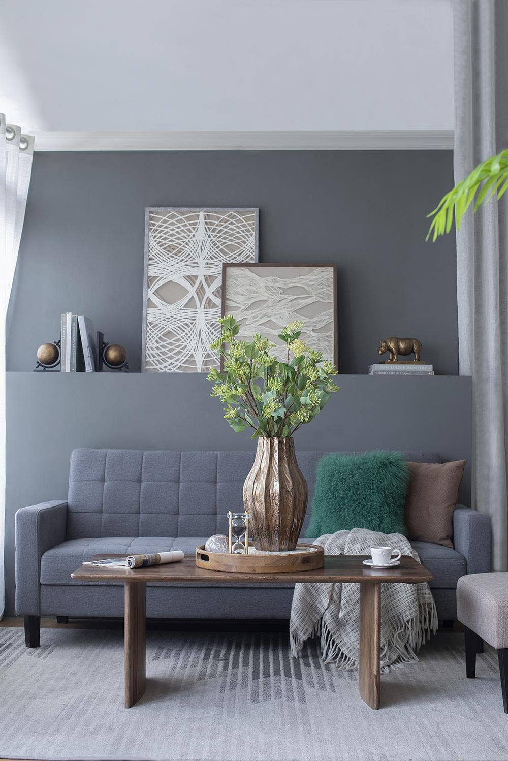 D7x13" Spitzer Short Metallic Glaze Ceramic Vase - Bronze