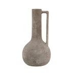 7x7x13.5" Terracotta Jug Vase with Weathered Gray Finish