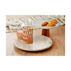 Onyx Marble Cake Plate - Gray