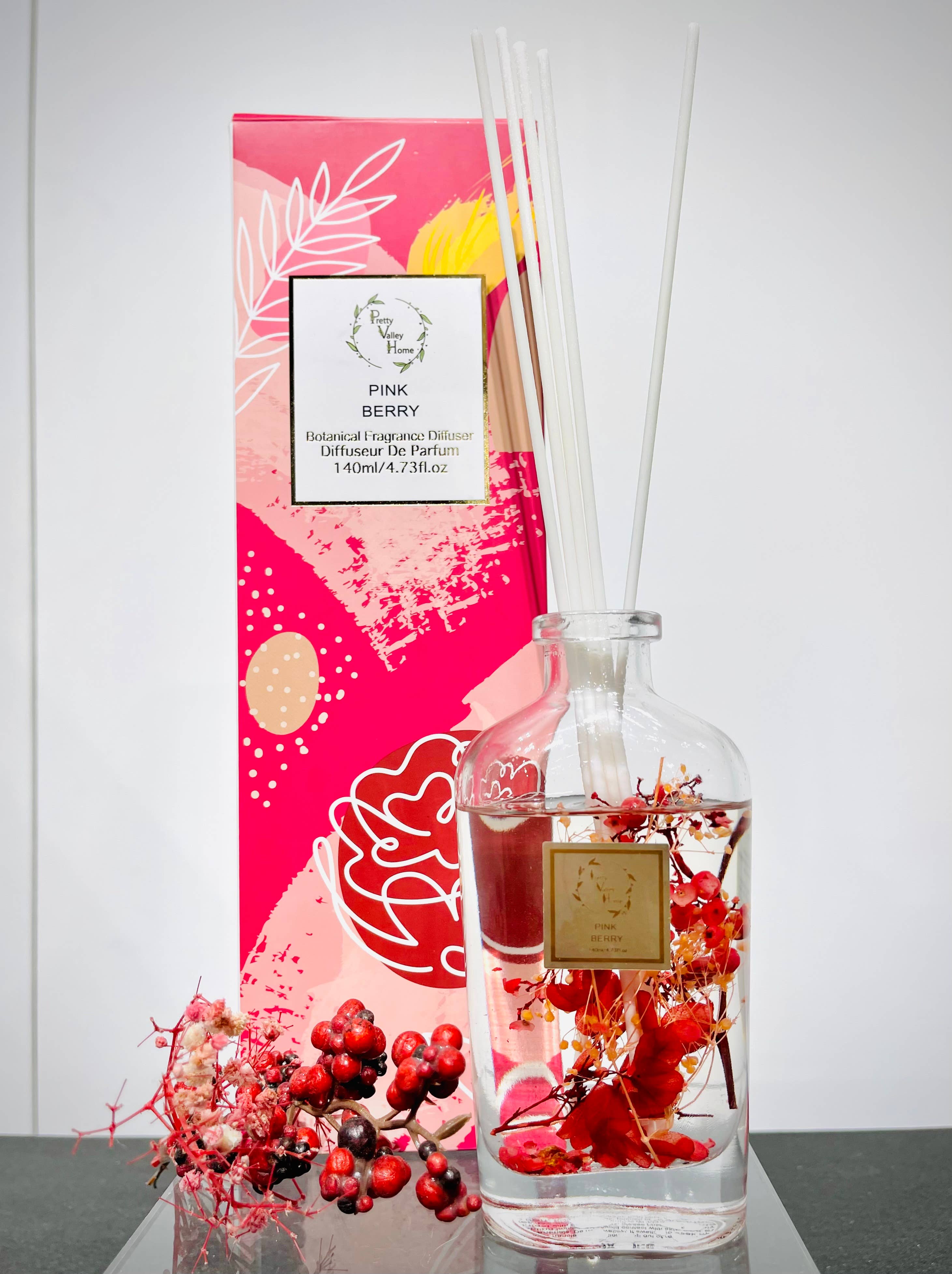 Botanical Reed Diffuser Sets - Pink Berry