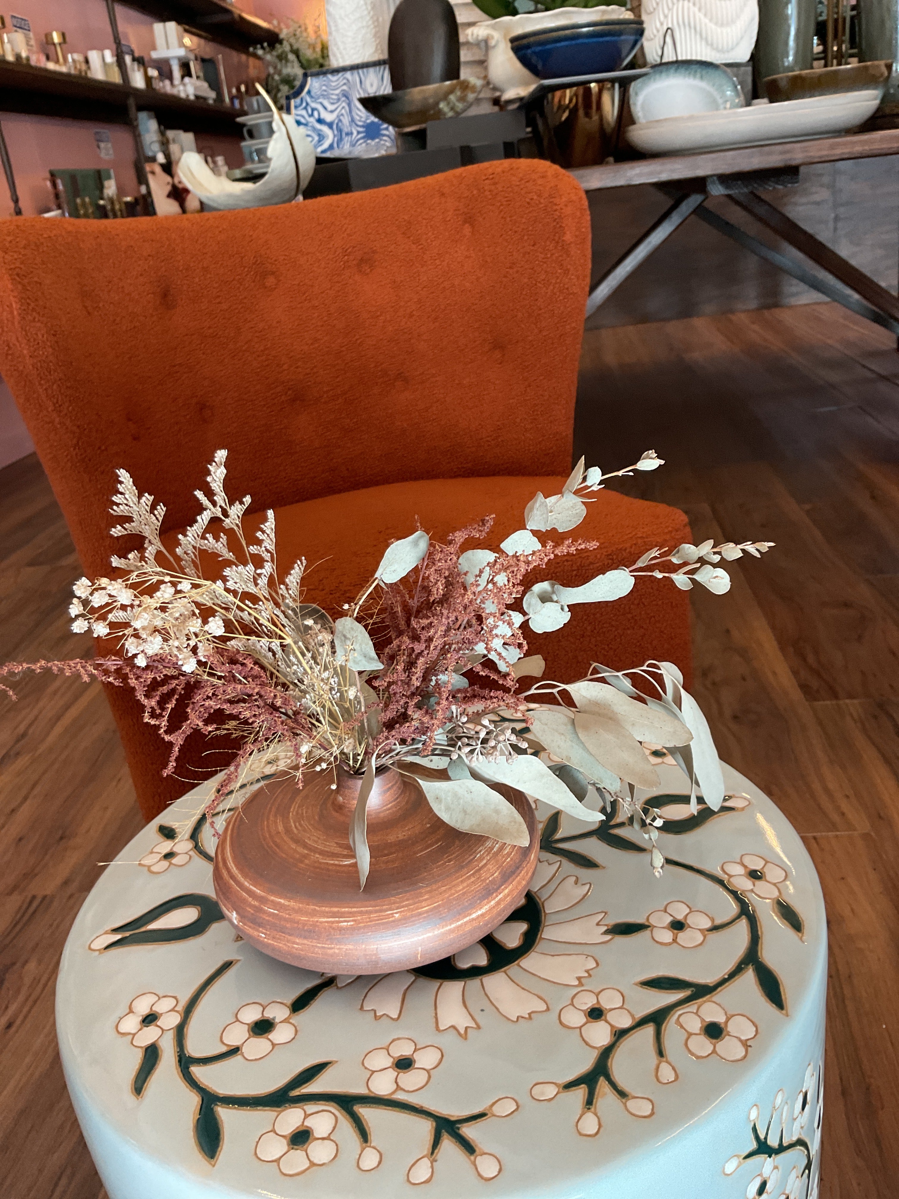 Dried Flowers in Bud Vase