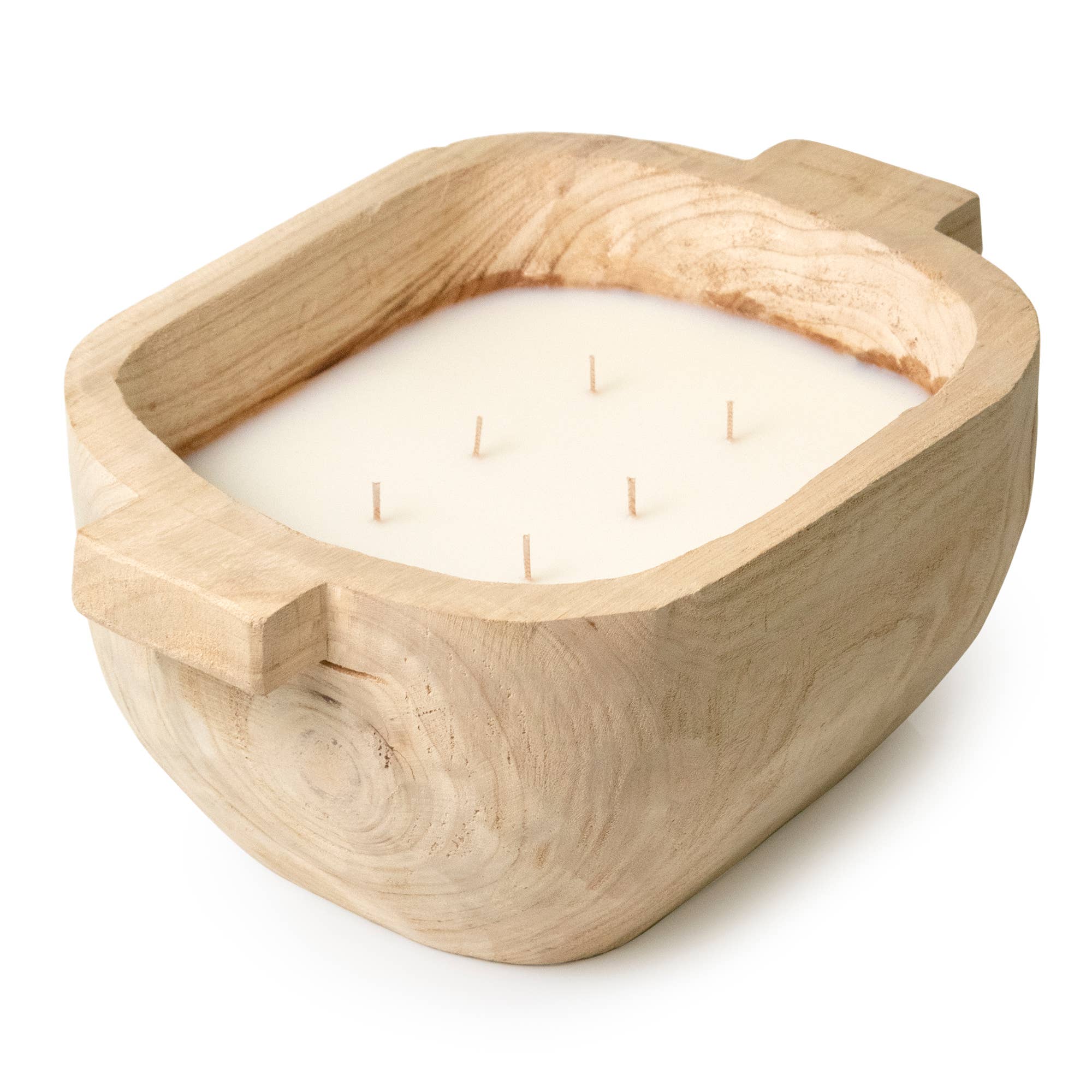 Paulownia Wood Handle Candle