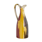 7x6x16.5" Ceramic Pitcher Vase Abstract Multicolored Finish
