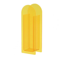 Translucent Acrylic Flower Vase: Yellow. Final Sale