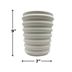 Modern Ceramic Vase in Beige: Large