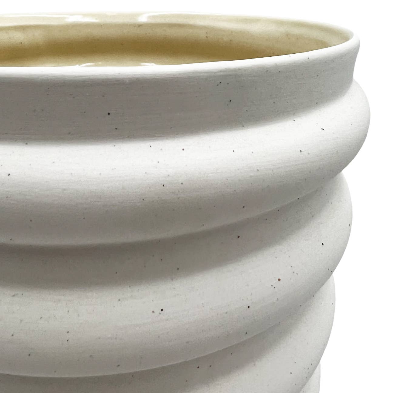 Modern Ceramic Vase in Beige: Large