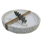 Rustic Earthenware Pedestal Candle: Palo Santo Fragrance
