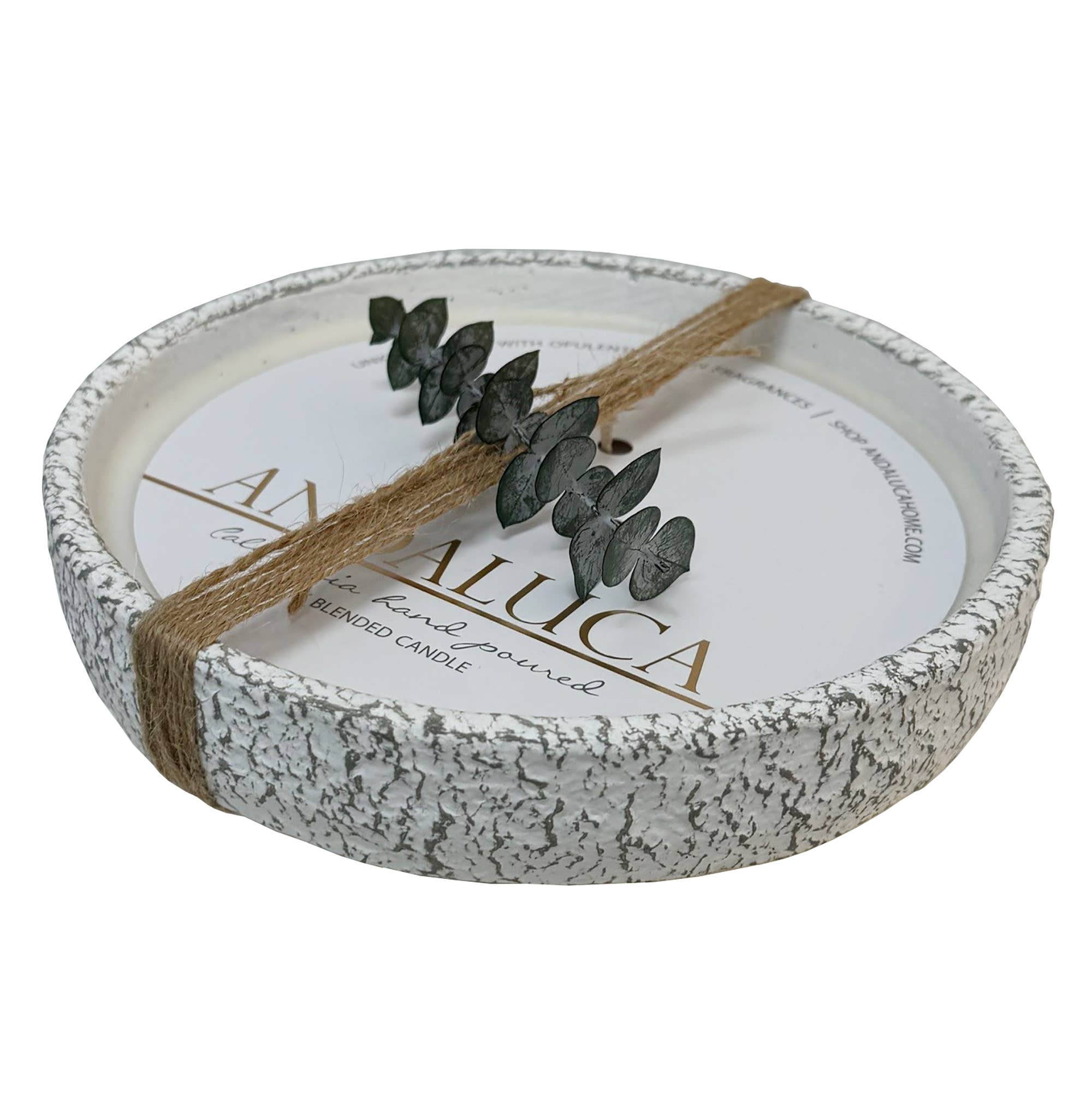 Rustic Earthenware Pedestal Candle: Palo Santo Fragrance