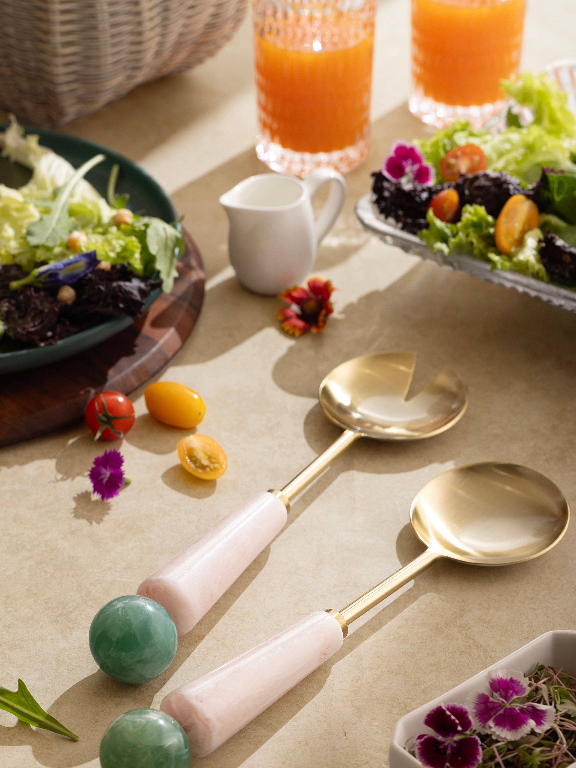 Copenhagen Salad Servers - 12" x 3"