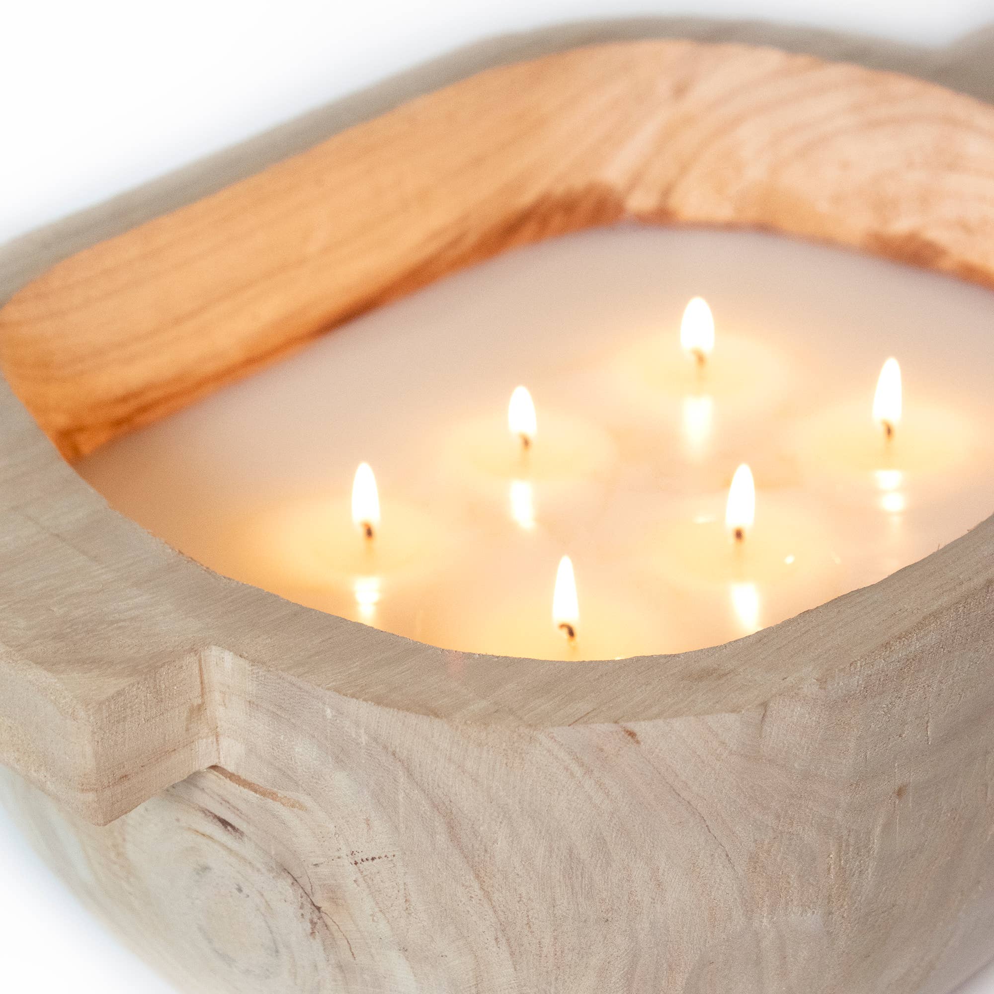 Paulownia Wood Handle Candle