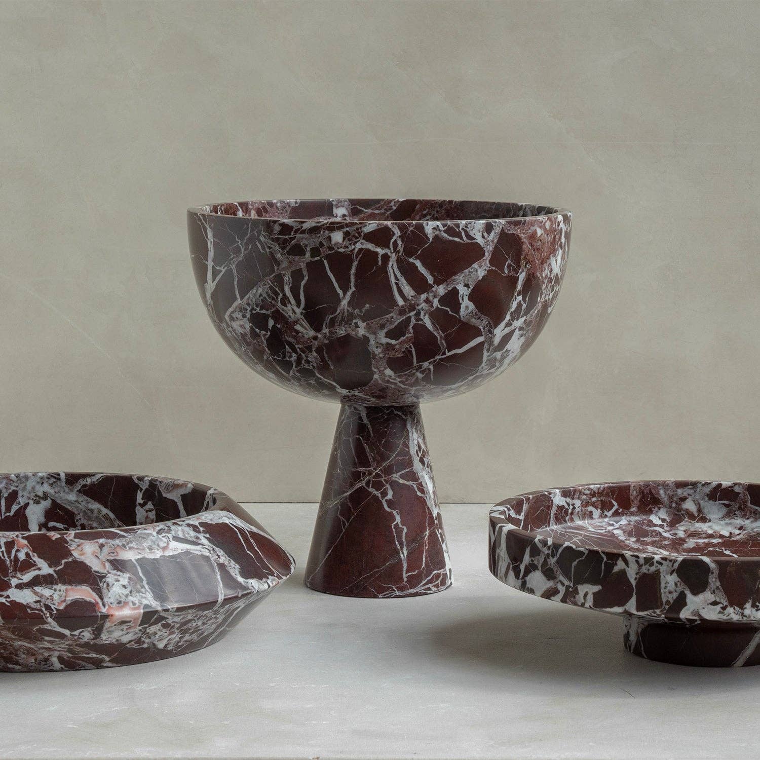 Marble Pedestal Bowl