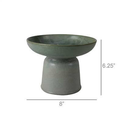 Tau Pedestal Bowl, Ceramic - Lrg