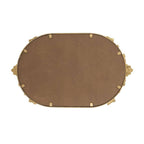22.5x13.5x1" Mirror Tray w/ Gold Iron Frame Intricate Floral