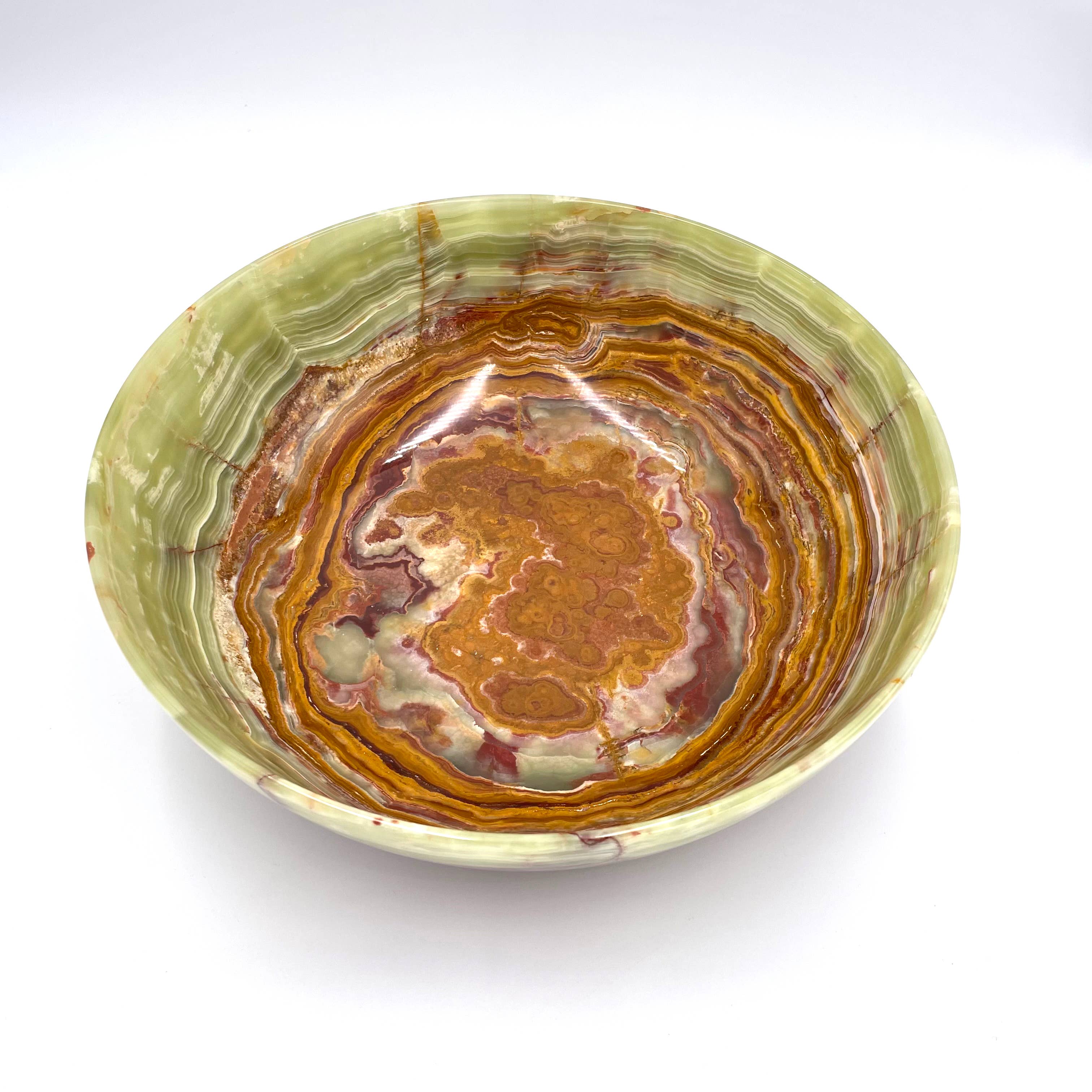 Green Onyx Bowl - 12"