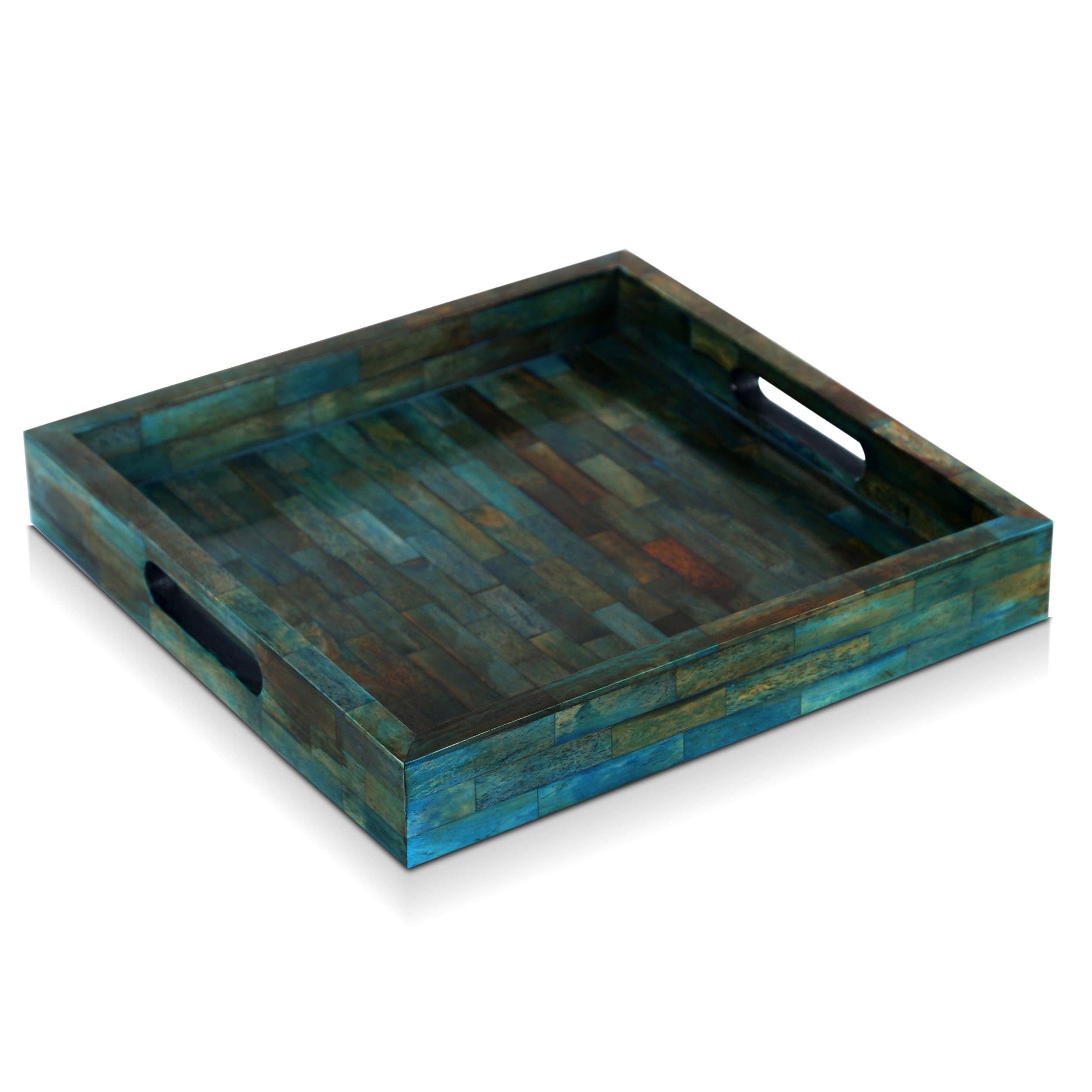 Decorative Tray Verdigris Ideal 12x12 inch