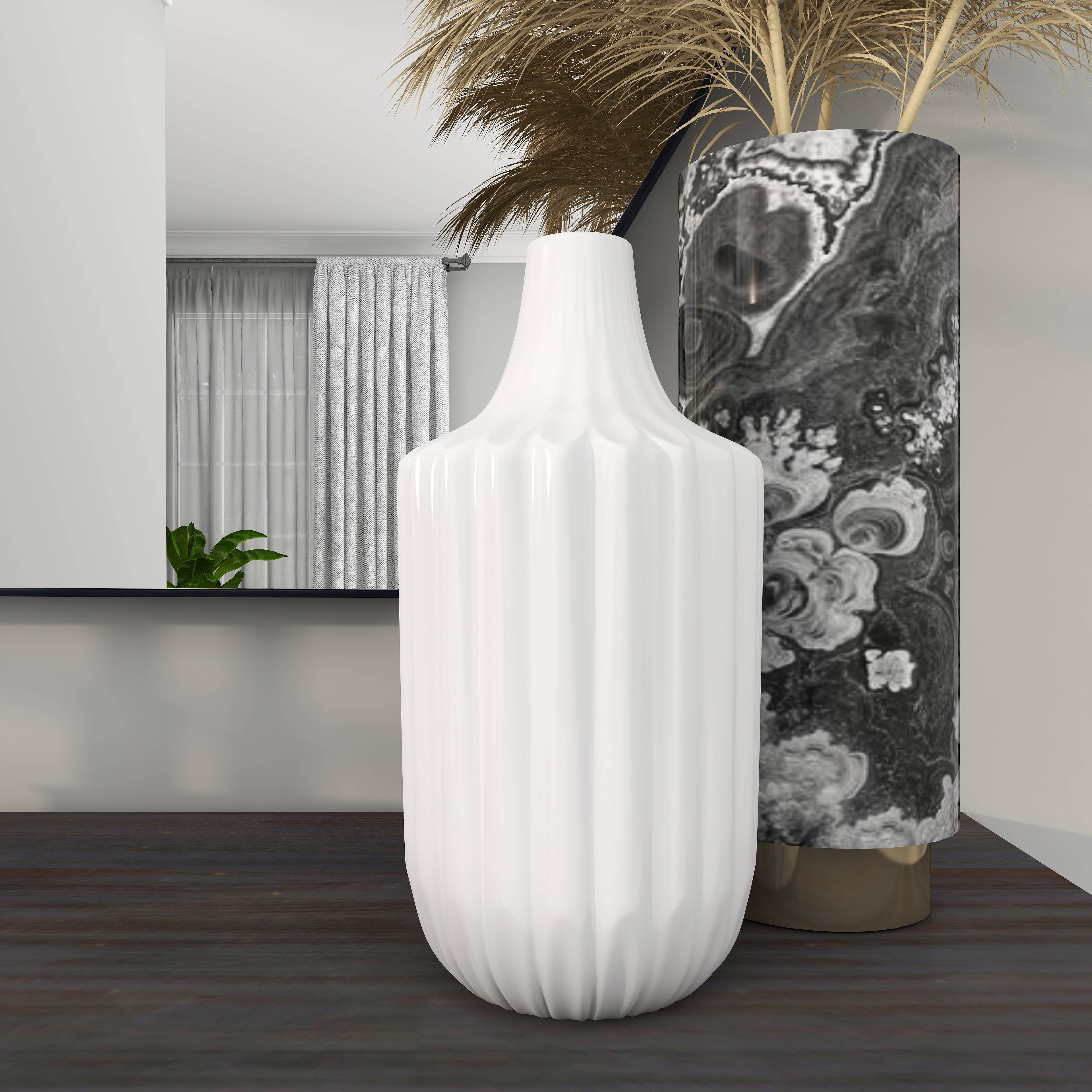 Modern White Ceramic Vase