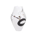 Black and White  Short Vase