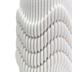 White Textured Vase