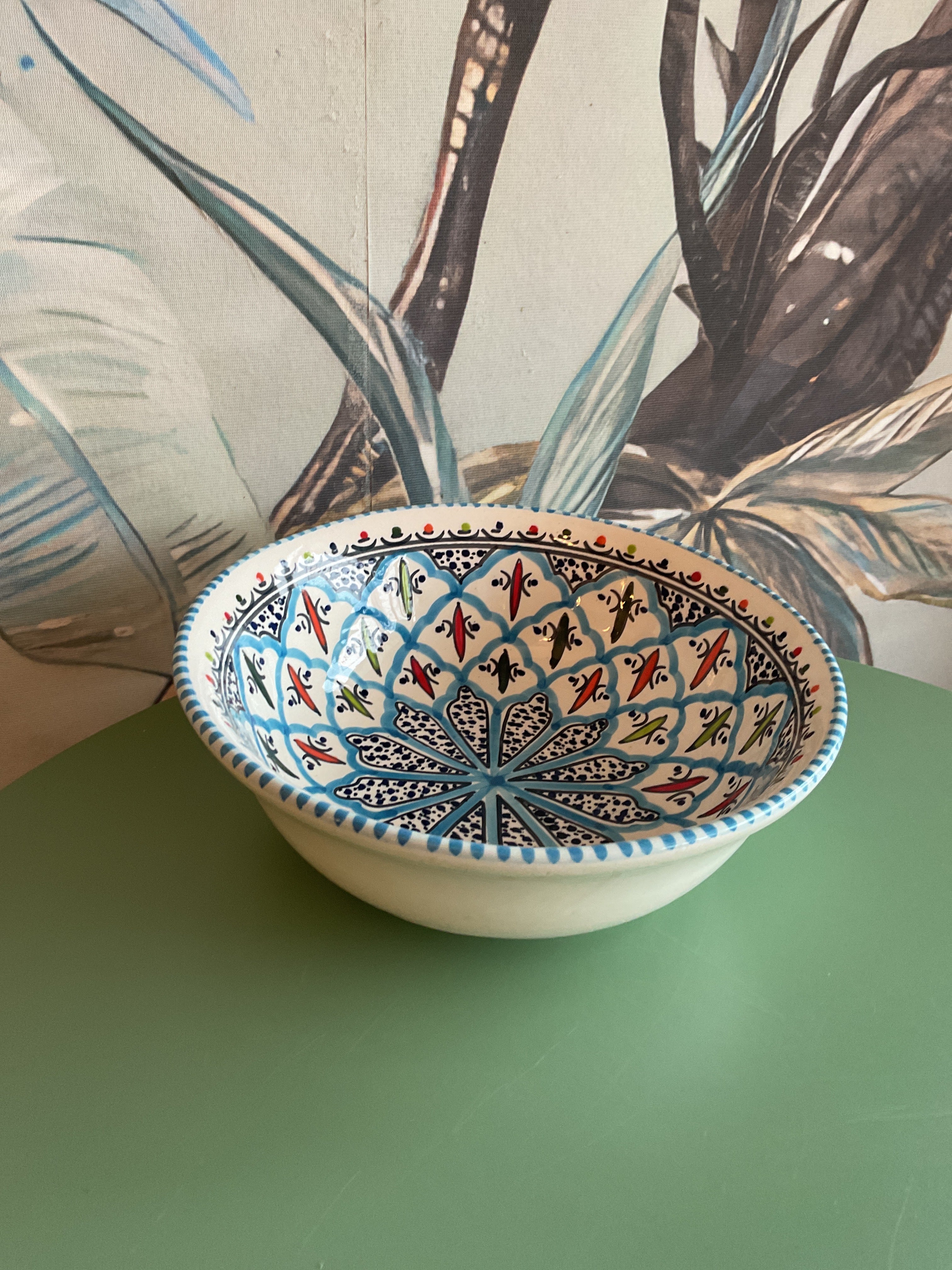 Handmade Patterned Serving Bowl