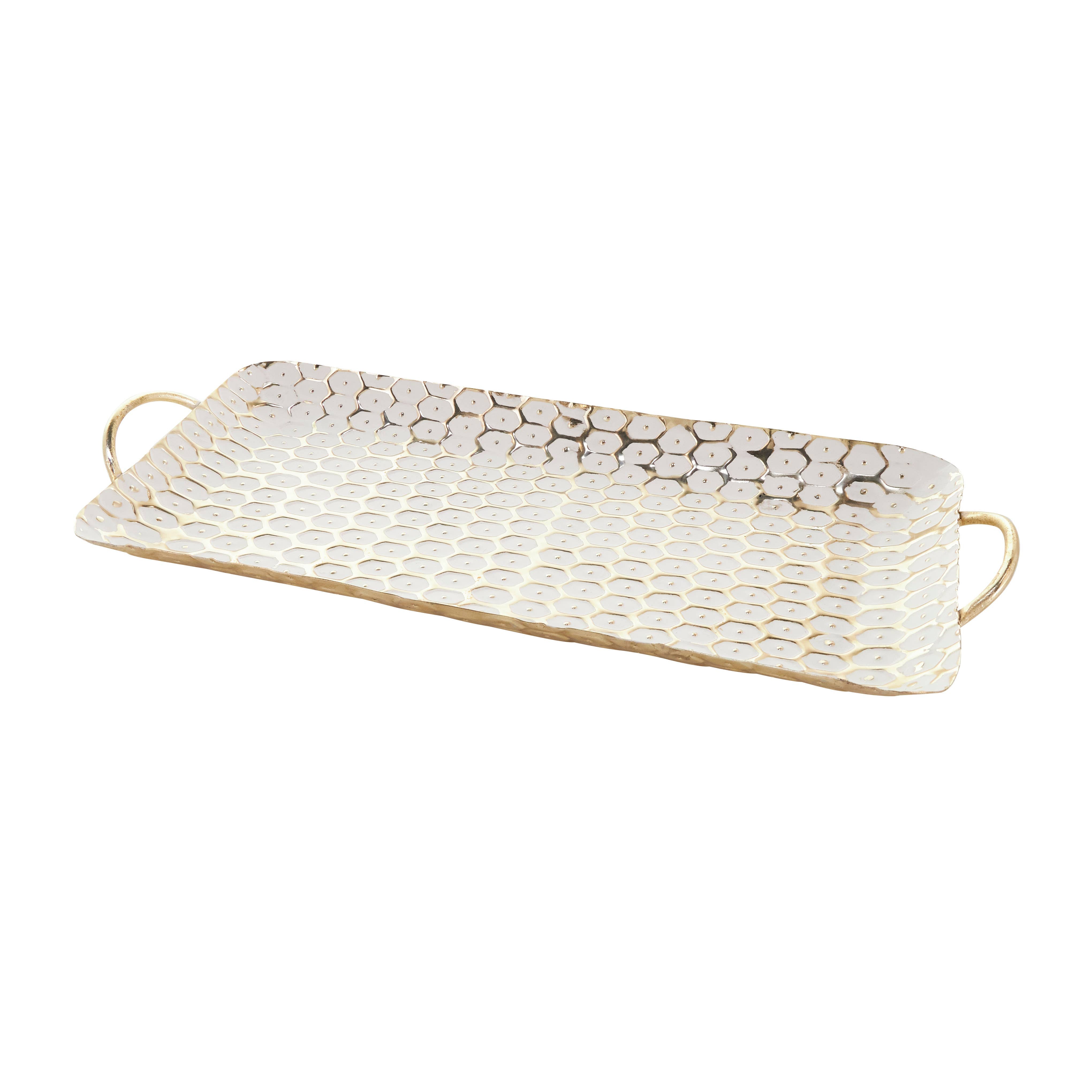 Glam Gold Metal Tray Set