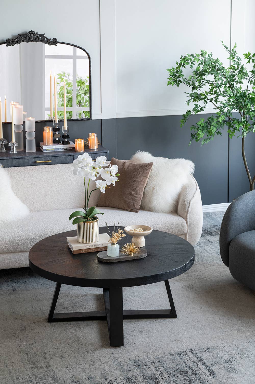 7x7x4" Marble Elegance Pedestal Bowl