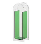 Translucent Acrylic Flower Vase: Blue. Final Sale