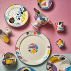 Enamel Footed Fruit Bowl - Small
