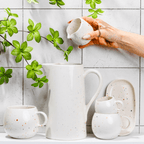 White Pitcher 51oz / 1.5L stoneware ceramic