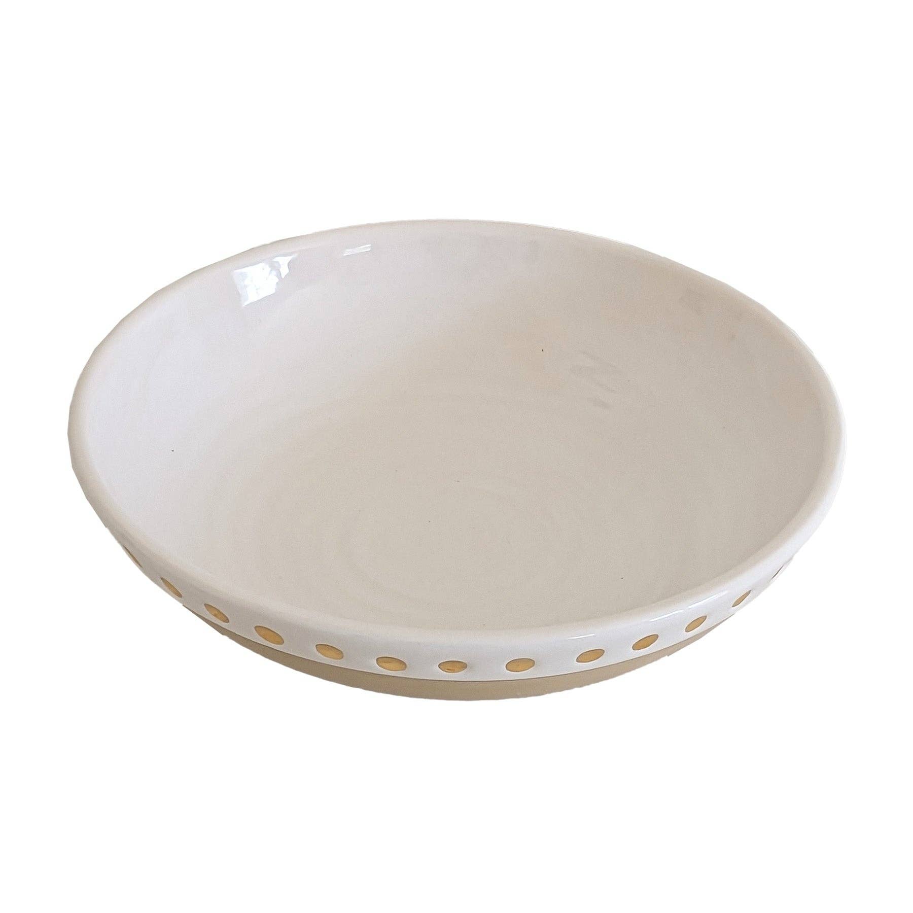 Goddess Bowl with 22K Gold Accent: Bowl / White