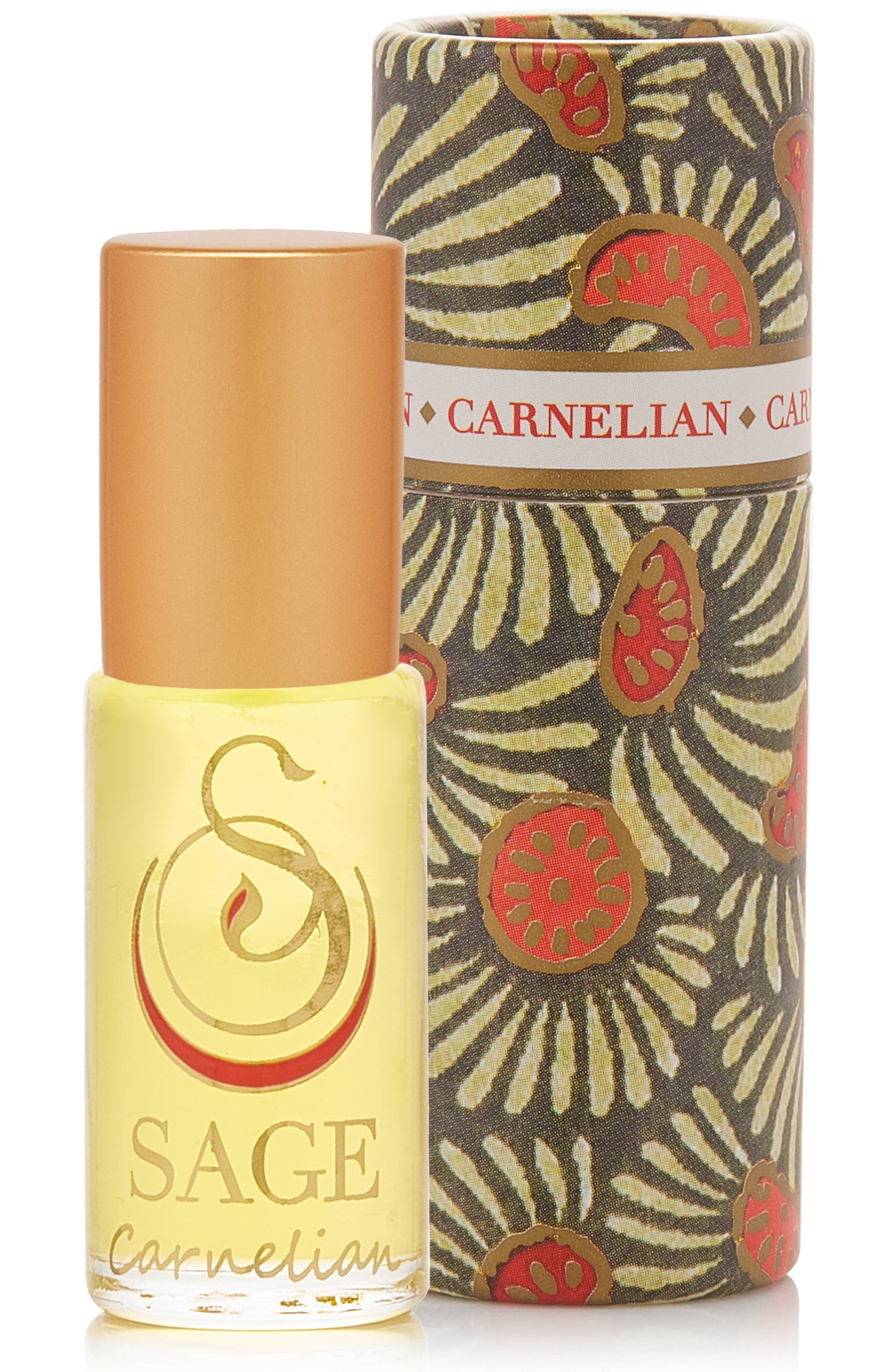 Carnelian Gemstone Perfume Oil Concentrate Roll-On- 1/8 oz: Carnelian Gemstone Perfume Oil Concentrate Roll-On- 1/8 oz