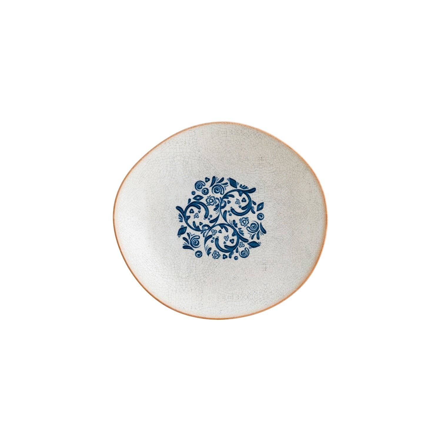Viento 10.25" x 9.5" x h:2.5" 36 oz. Organic Decorated Porcelain Bowl