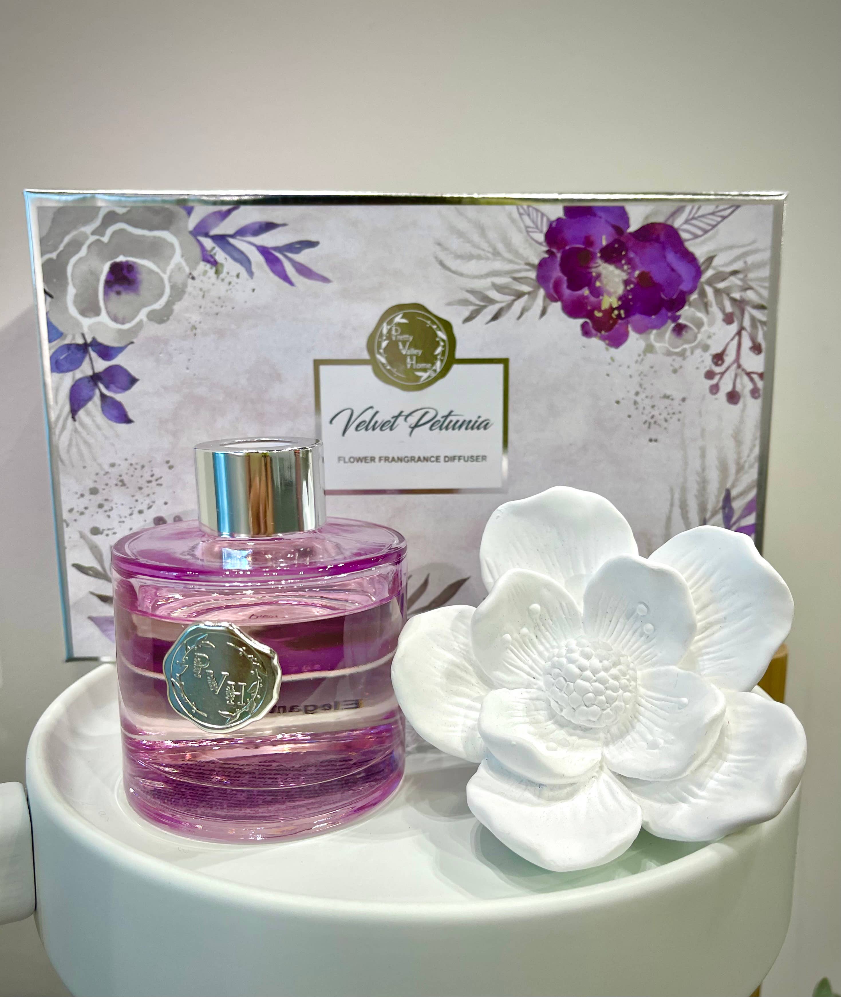 Lilac Magnolia Flower Diffuser Gift Set - Velvet Petunia