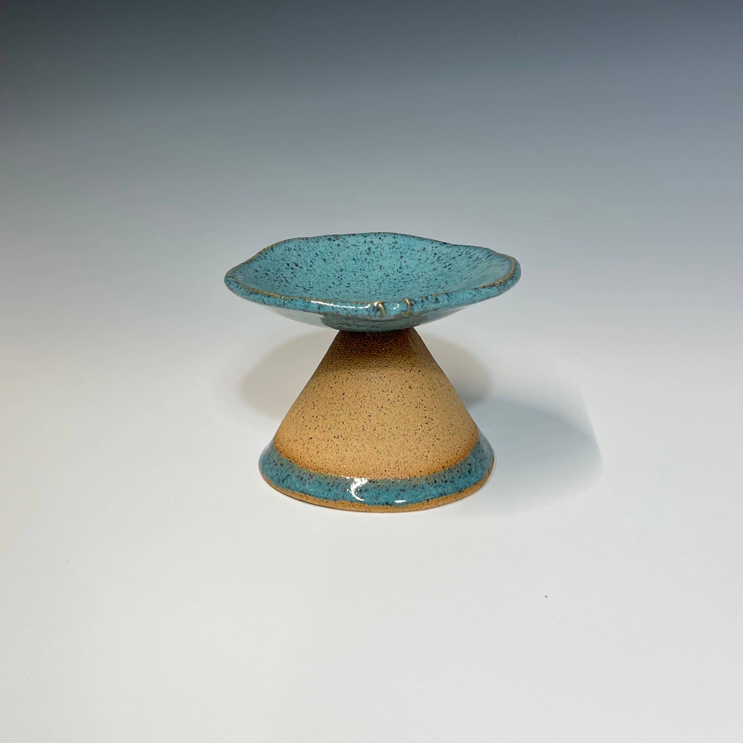 Medium Footed Dish: Agate