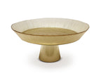 Gold and Black Footed Plate