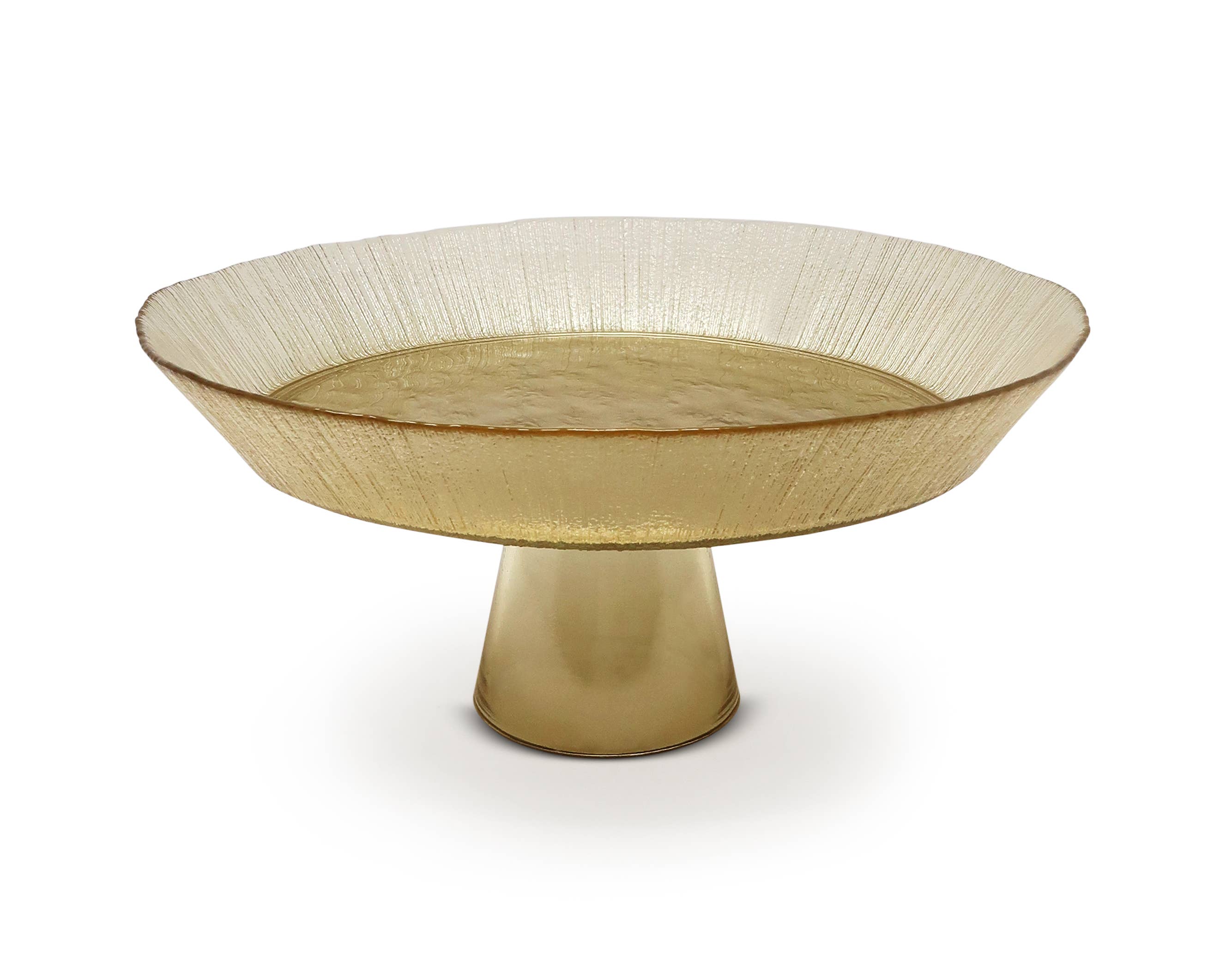 Gold and Black Footed Plate