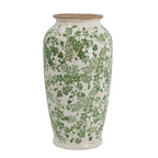 7.5x7.5x14.5" Verdant Whisper Ceramic Vase