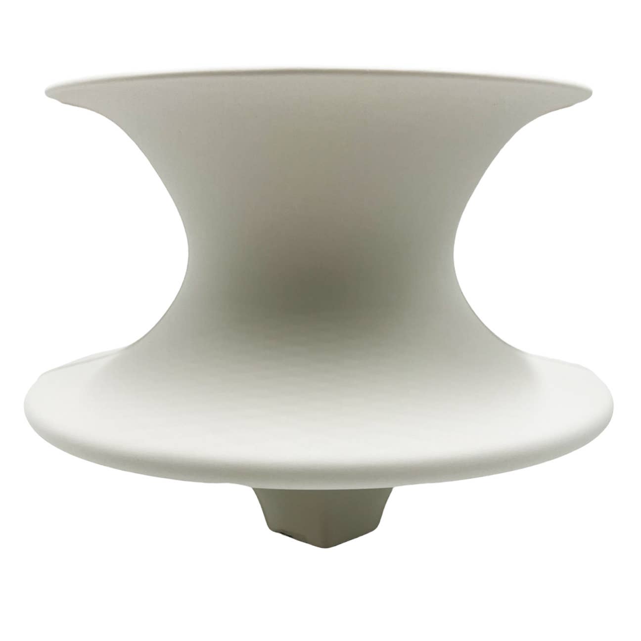 8" High Modern Ceramic Vase in White