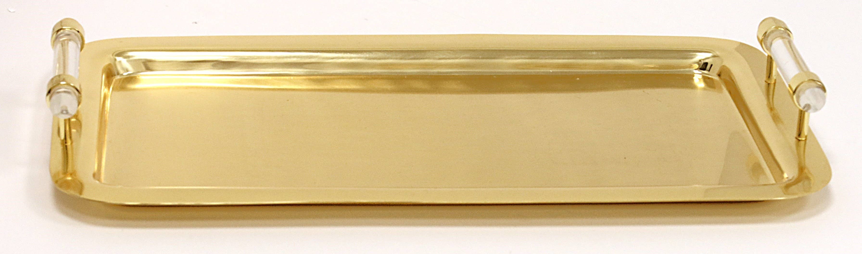 Rectangle Tray with Clear Handles