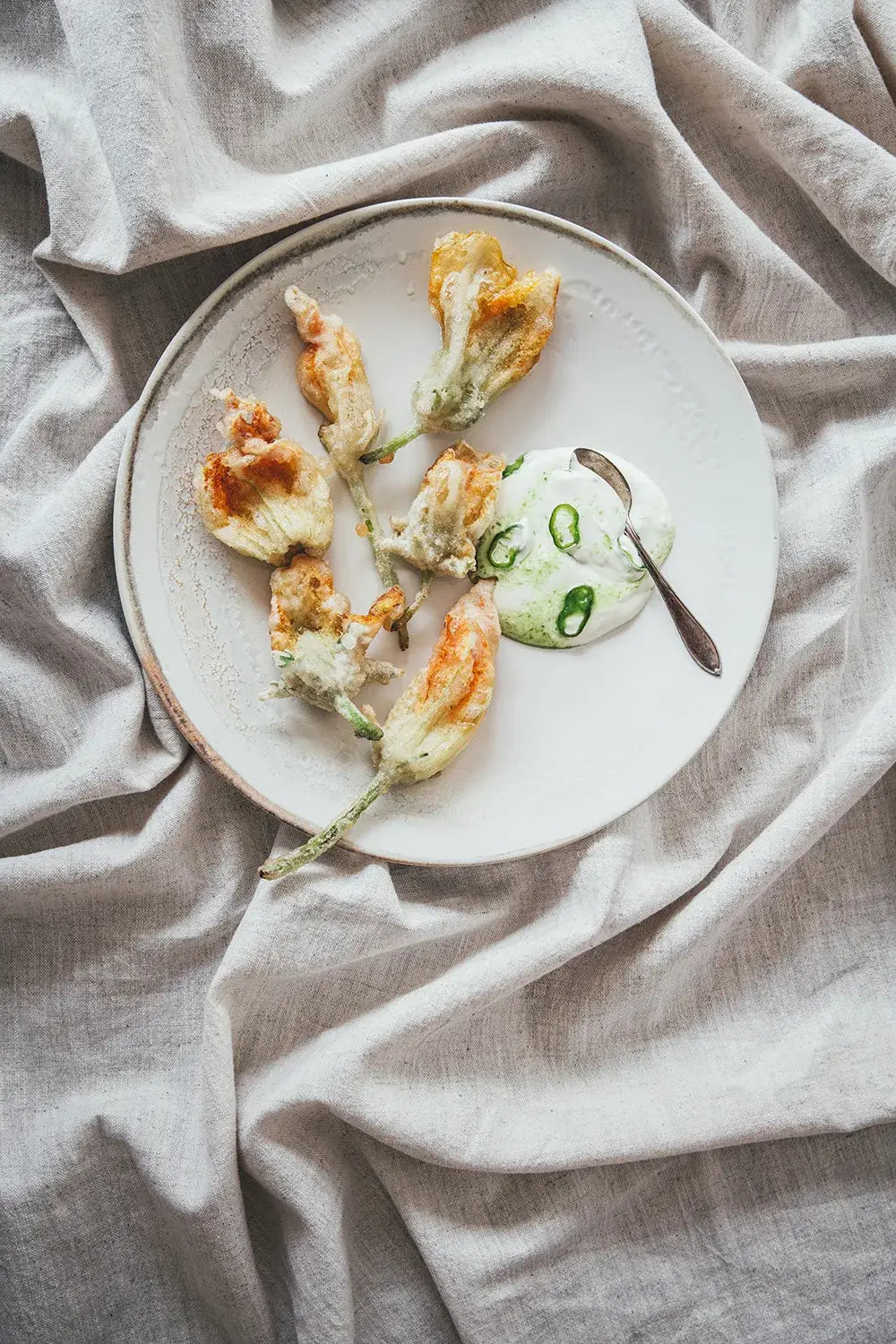 Flowers On A Plate